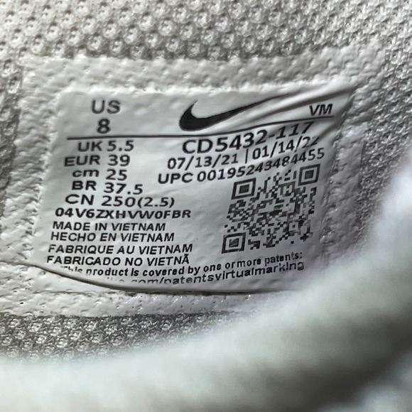 Nike Air Max Excee White Pink Womens Sneakers Casual Athletic Shoes Size 8 - Picture 8 of 12